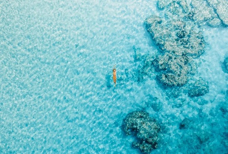 Caribbean cliff coastline